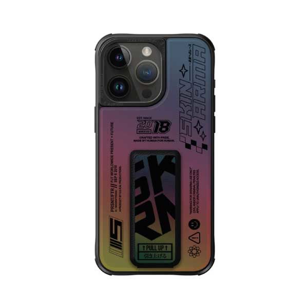 SkinArma iPhone 15 Pro Kira Kobai MagSafe with Grip-Stand Case | Hologram SkinArma iPhone 15 Pro Kira Kobai MagSafe with Grip-Stand Case | Hologram